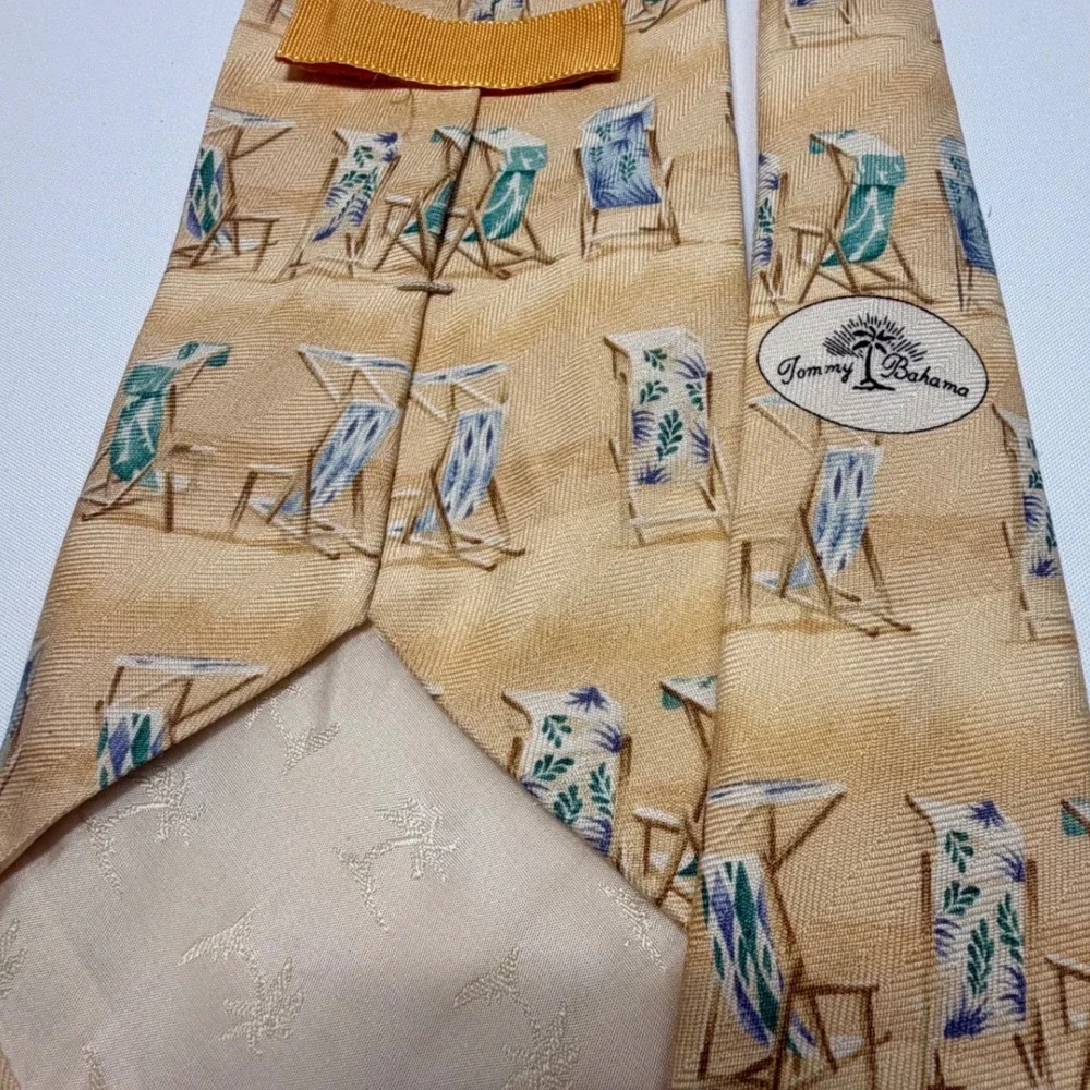 Tommy Bahama All Silk Beach Chair‎ Print Tie Made in USA